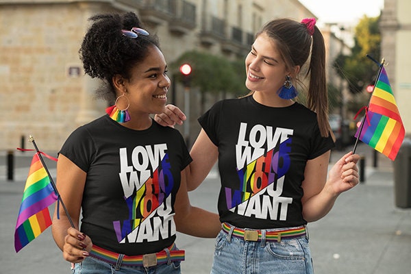 Love who you want pride svg and png