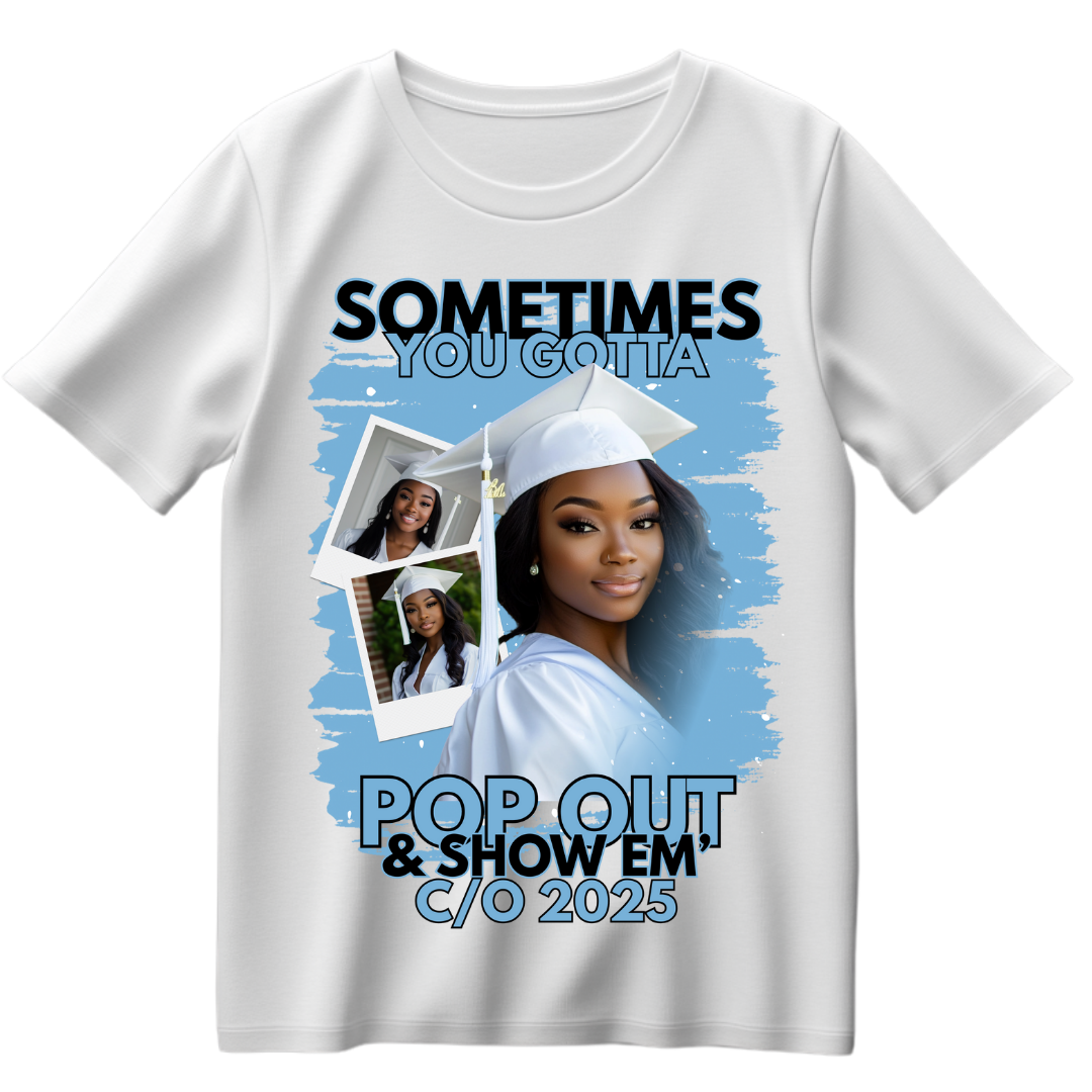 Pop Out and Show Em Grad Canva Template