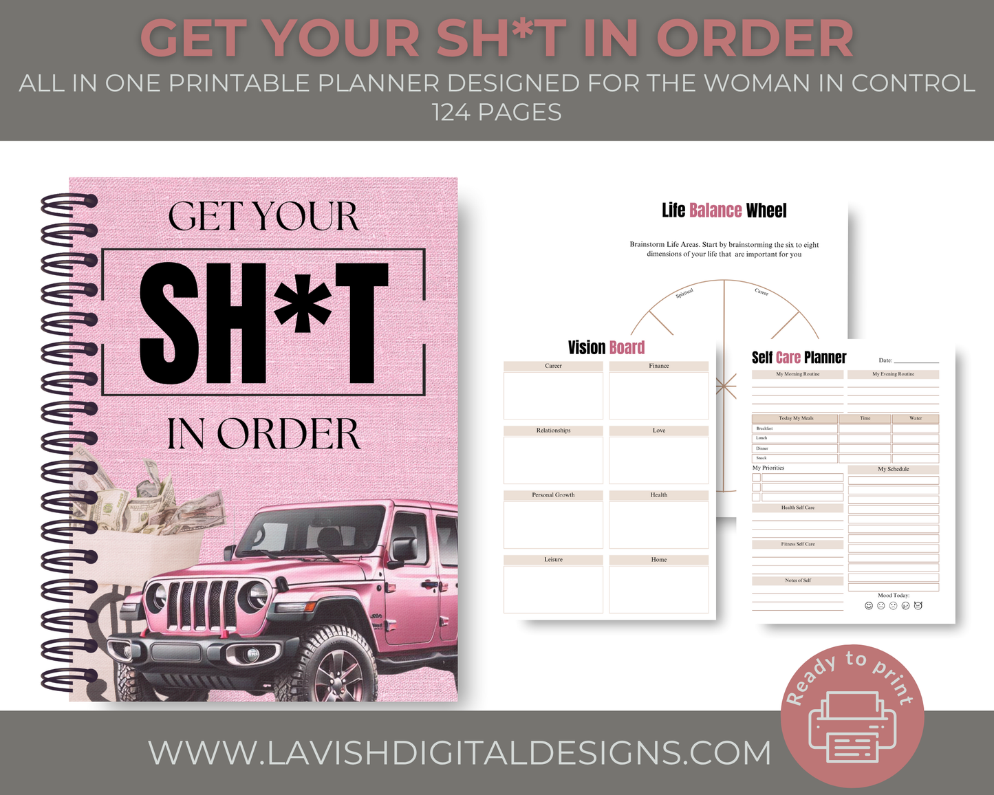 Get your Sh*t in order printable planner