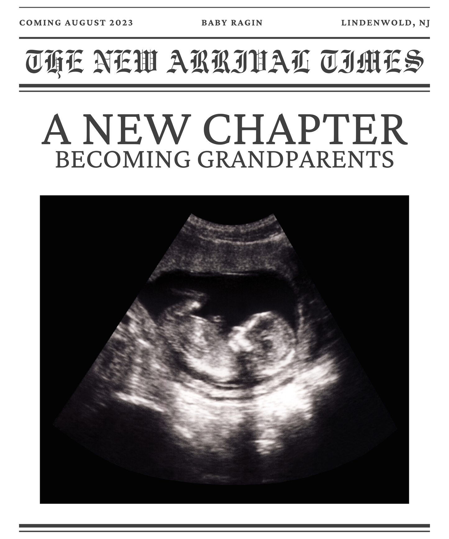 New Arrival Times Canva Template