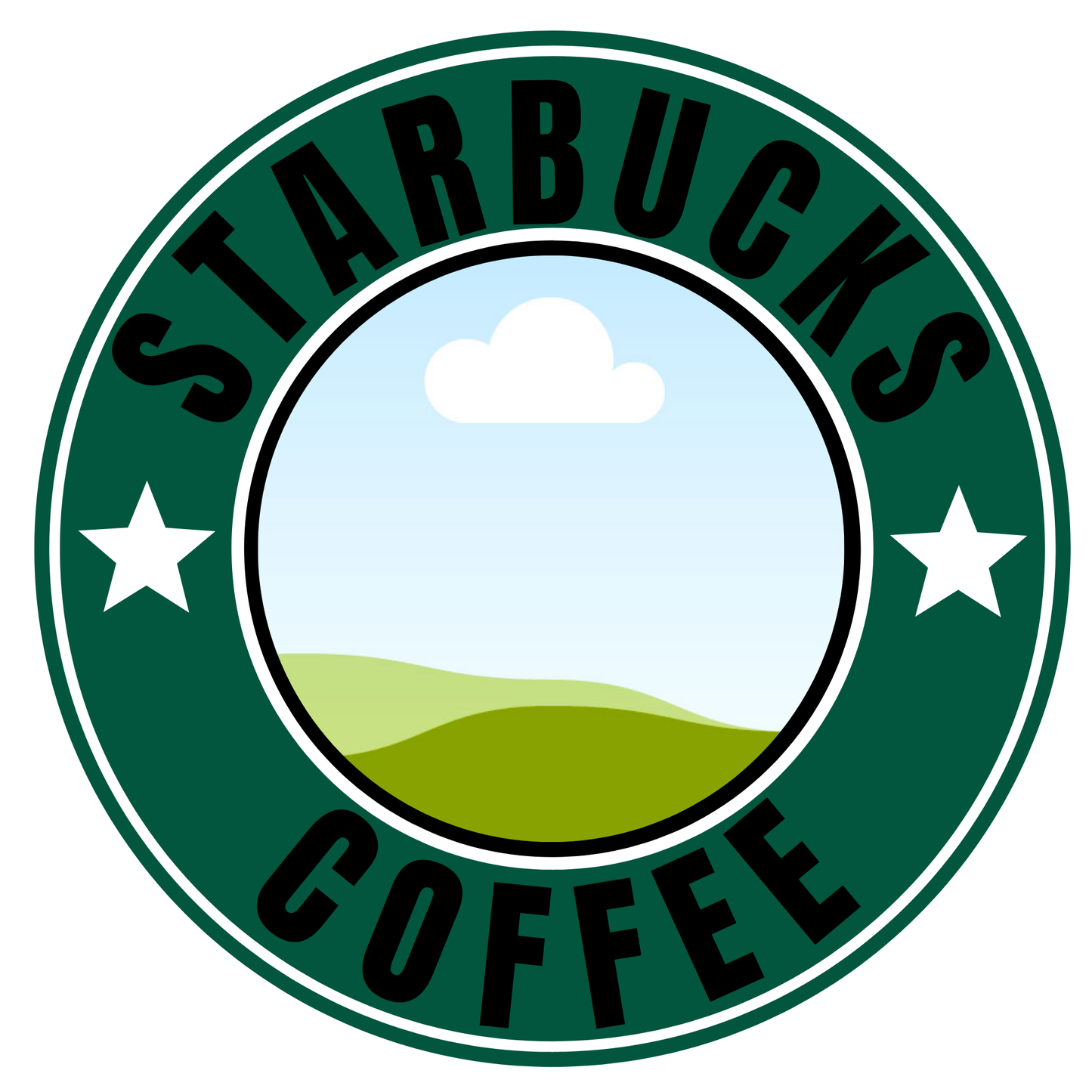 Starbucks-style Canva template