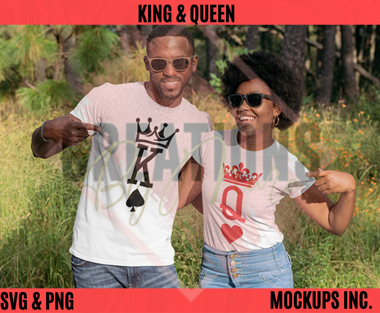 King and Queen couples svg and png