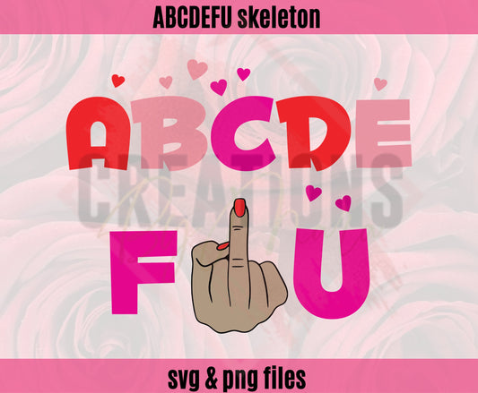 abcdefu hand svg and png