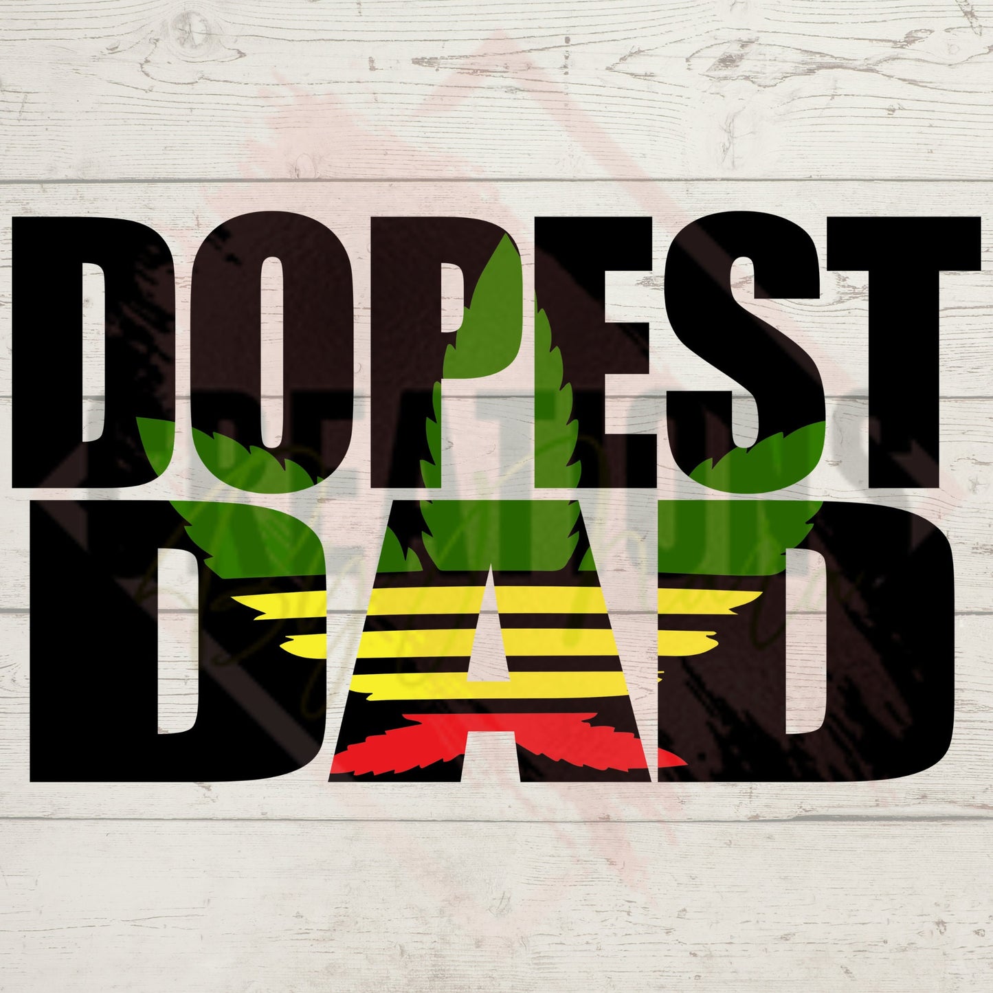 Dopest dad knockout svg and png, fathers day svg and png