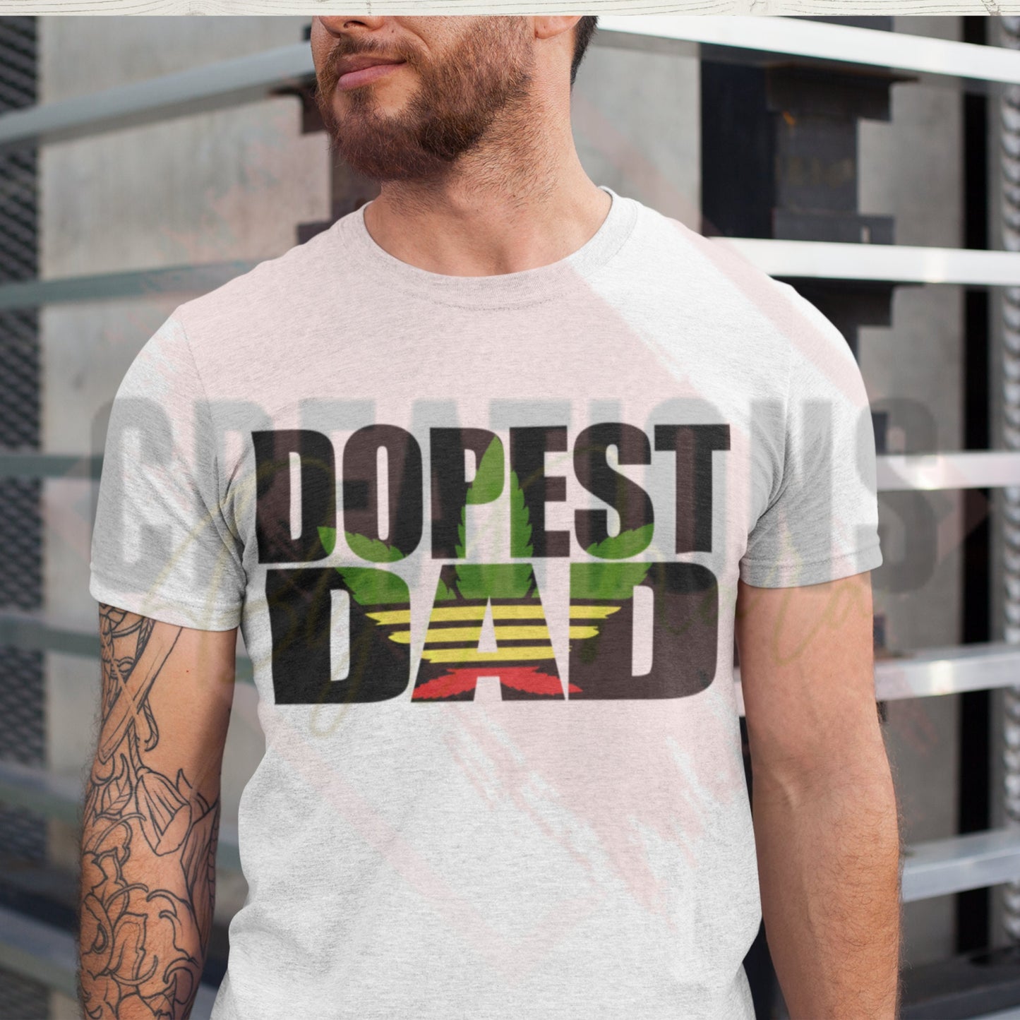 Dopest dad knockout svg and png, fathers day svg and png