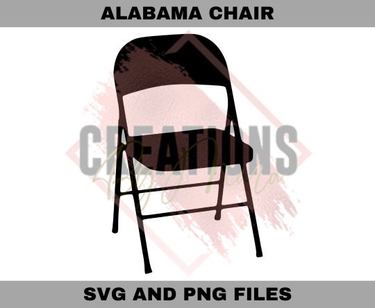 Alabama Chair Svg and Png, Alabama Brawl Svg and Png